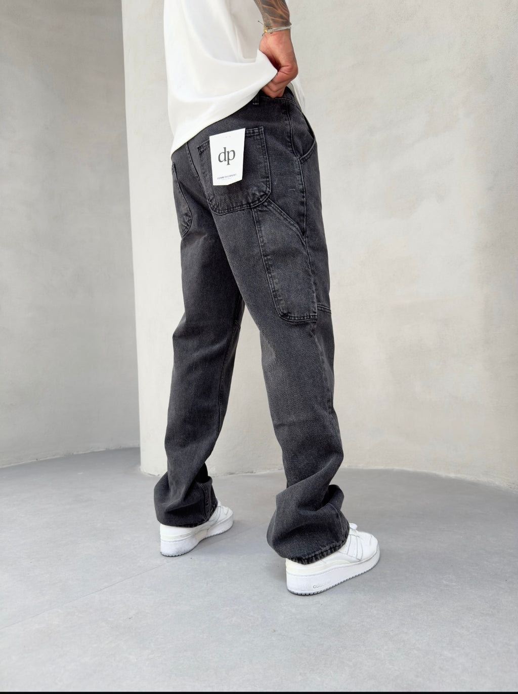 Mat Siyah Belden İpli Baggy